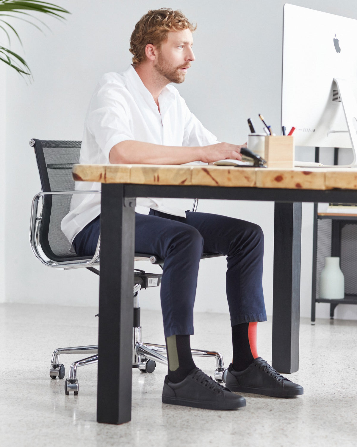 Bamboo Compression Socks [Red&Olive]