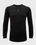 長袖クルーネック [Black]
