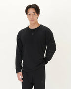 長袖クルーネック [Black]