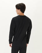 長袖クルーネック [Black]